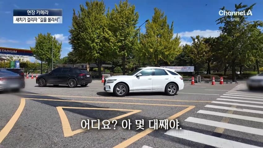 채널a) 차 머리부터 '쑥'..야구장 앞 얌체들 (32)