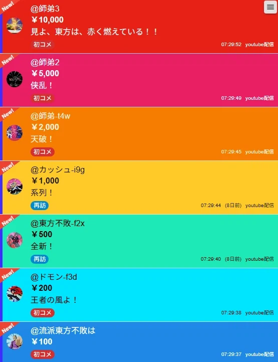 한 버튜버에게 온 도네 파티