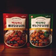 멕시카나 닭강정, 매콤달콤맛, 500g + 마늘간장맛, 500g 11,320원