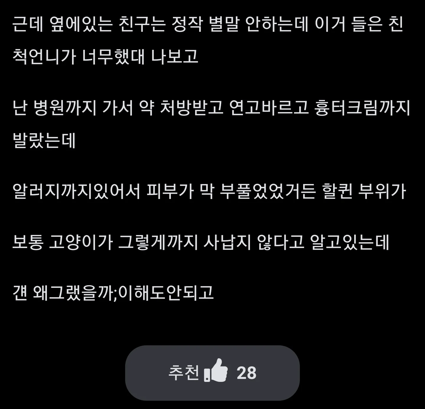 길냥이 선빵친거 주먹으로 때려도됨? (2)