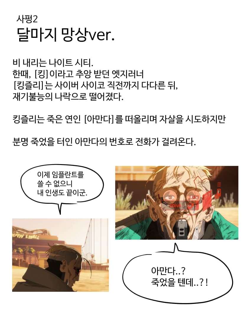 사이버 펑크2 리뷰만화 (8)