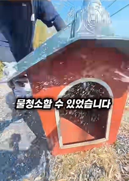 조회수1500만 견주 허락 없이 1개월 아기 강아지 그늘막 설치 사연, (25)