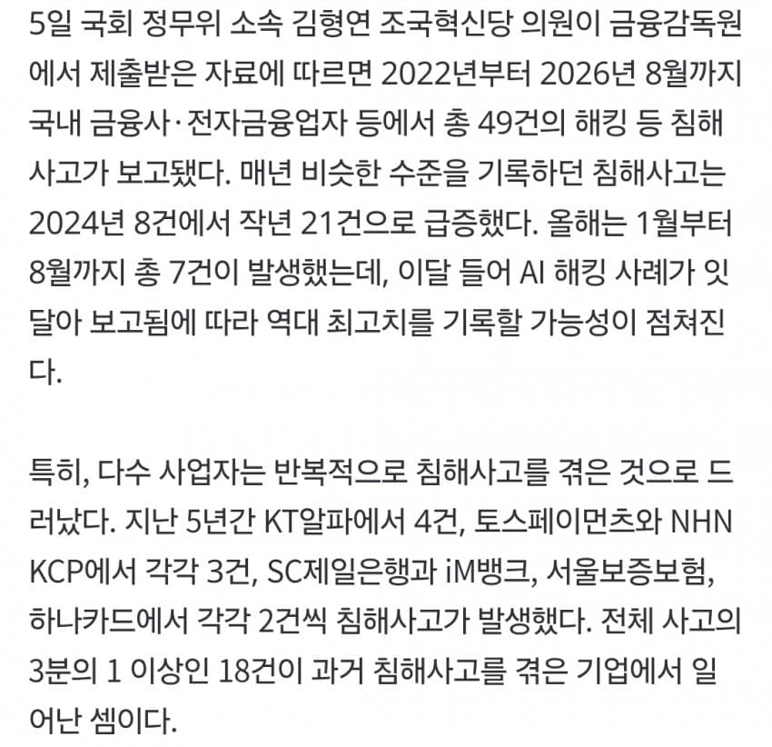 은행 ‘보안 100점’ 민낯… 1200억 쓰고도 뚫렸다 (13)