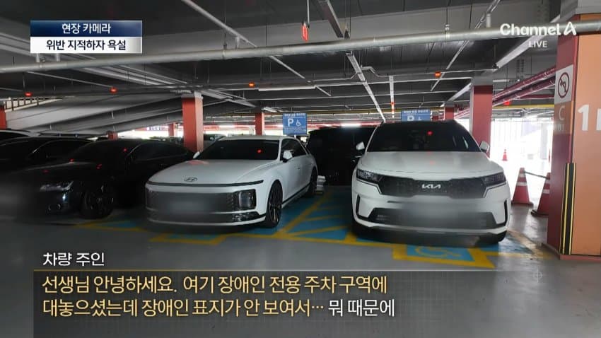 채널a) 주차하려고 장애인 차량인 척...황당 실태 (24)