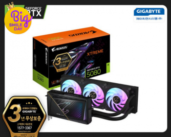 [지마켓] GIGABYTE AORUS RTX 5080 XTREME 워터포스 제이씨현