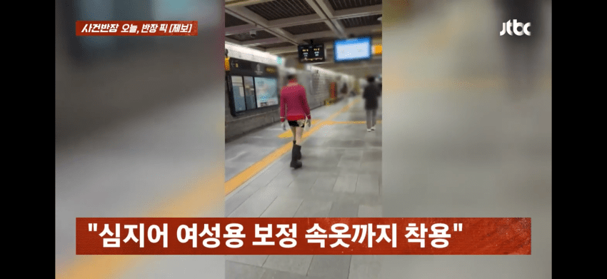 금발 가발에 보정속옷까지…서울 지하철서 목격된 여장 남성들 (15)