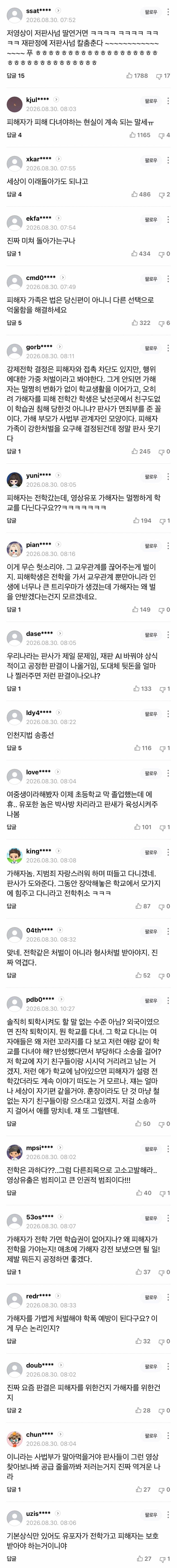 퍼져 나간 성관계 영상, 정신과치료 여중생..법원 “남학생 전학 과하다” (3)