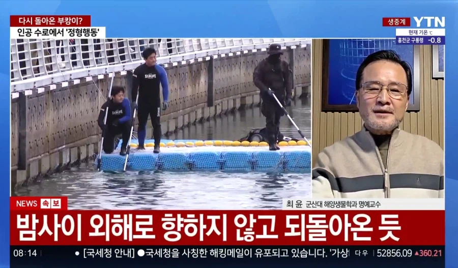 속보) 부캉이, 외부 차단벽 돌파하고 수로 재진입 성공 (2)
