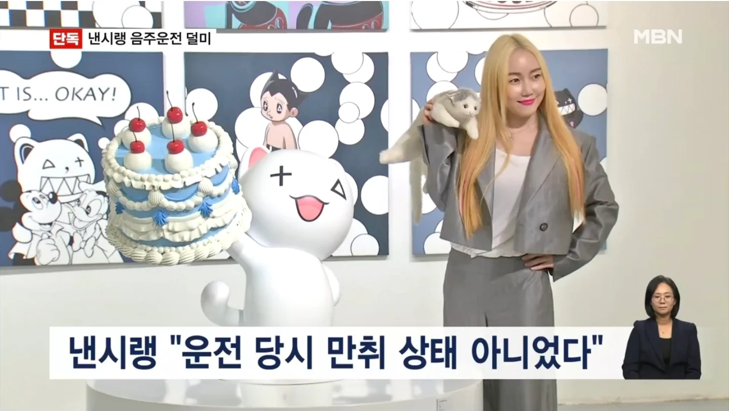 [속보] 낸시랭 음주운전 "술은 마셨지만 만취 상태 아니었다" (2)