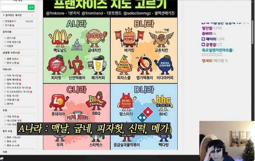 랄로가 말하는 프렌차이즈 나라 abcd중 어디서 살고싶어?? (3)