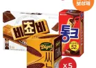 비쵸비(125g)x5개+통크(45g)x5개+다이제씬(84g)x5개