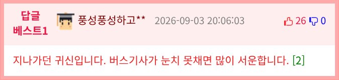 버스기사가 비명을 지르게된 이유 (2)
