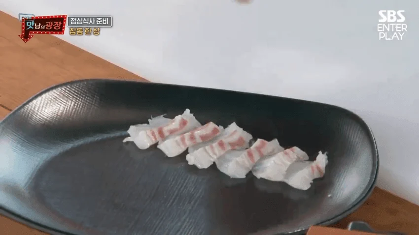 참돔 비늘 벗기다가 횟감 바꿔치기 하는 백종원