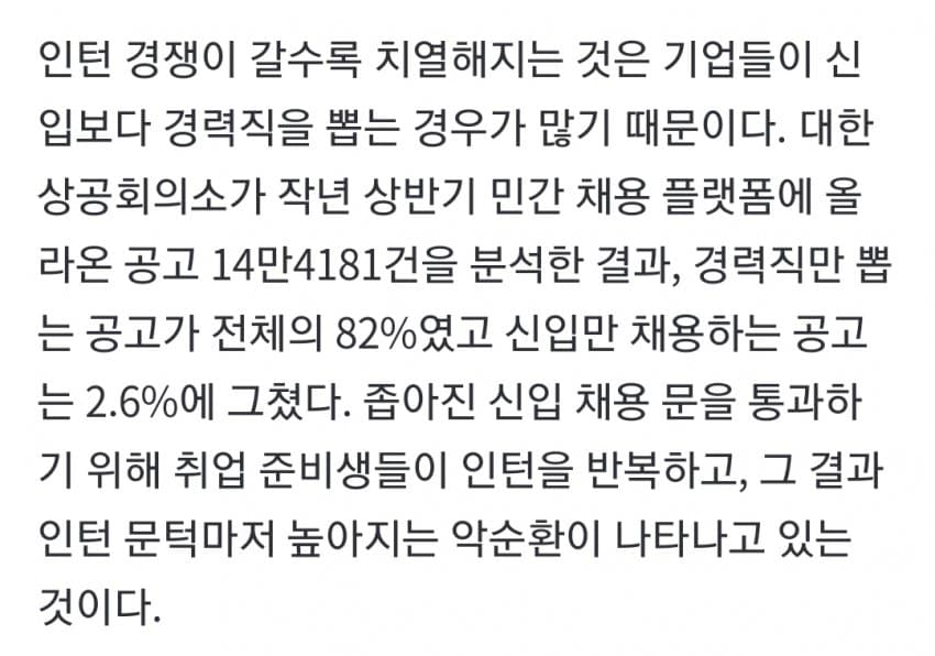 청년 일경험 인턴 면접 갔더니 “인턴 경력이 없네요?” (5)