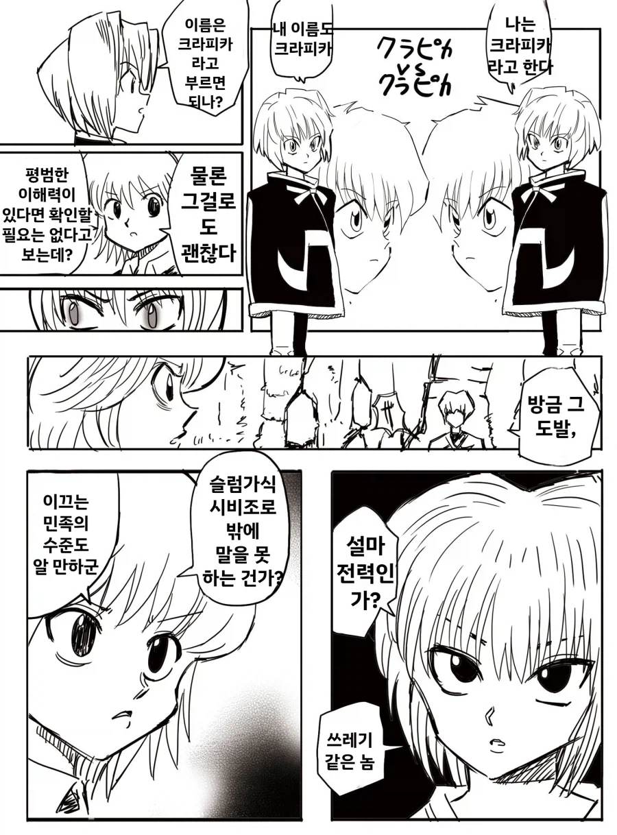 헌터x헌터 크라피카의 말뽄새 요약