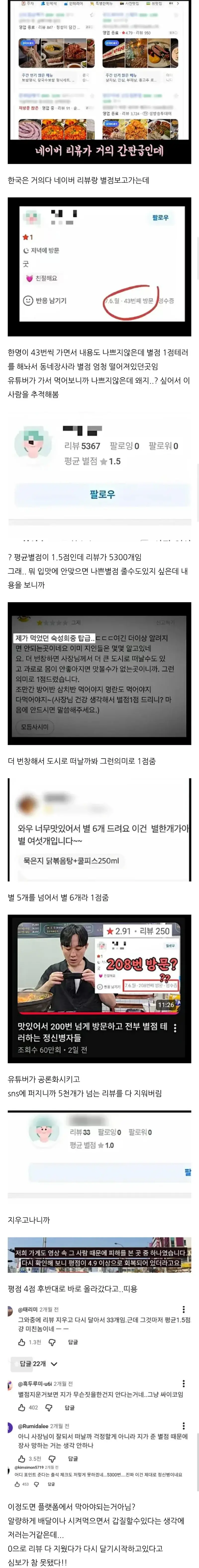 네이버 리뷰 테러범