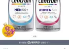 Centrum 센트룸 실버 포 맨/포 우먼 50+ 멀티비타민 275정 남성여성 세트