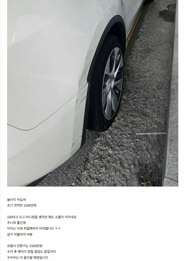 아직 이슈가 안된 전기차 단점