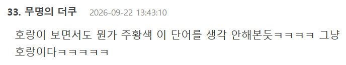 갑자기 발생한 호랑이털 노란색 vs 주황색 논란 (16)