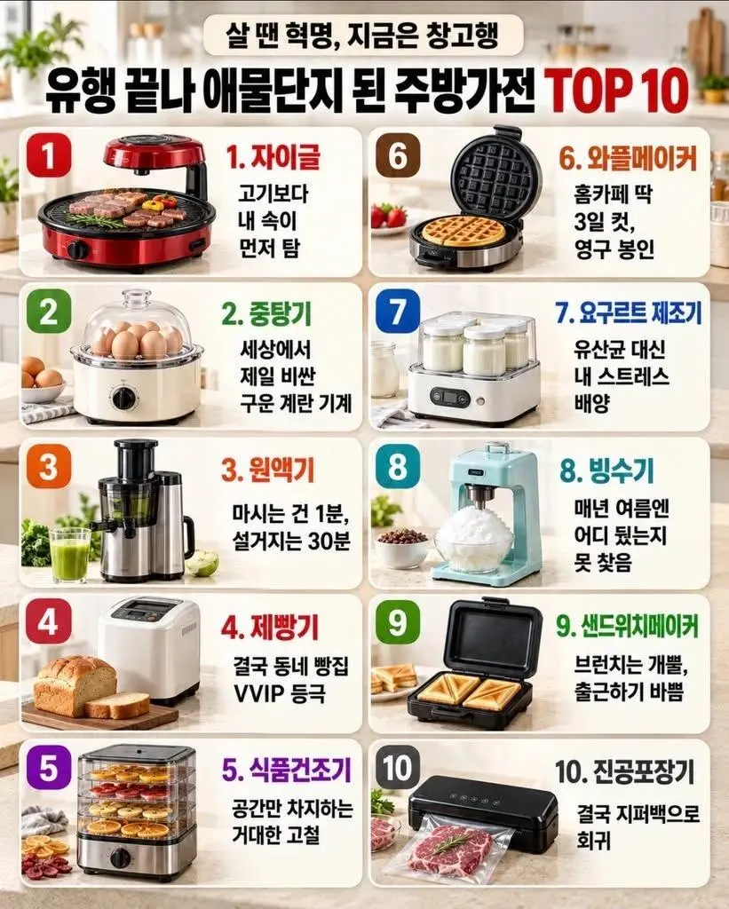 애물단지 주방가전 10