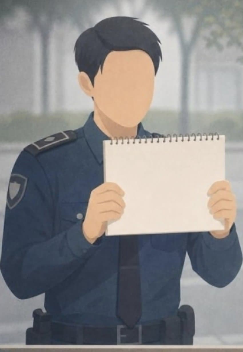 순찰 중 여자한테 스케치북 고백한 ^낭만 경찰^.gisa (7)