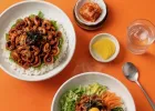 쭈꾸미 덮밥, 비빔밥 된장찌개 미역국 등등