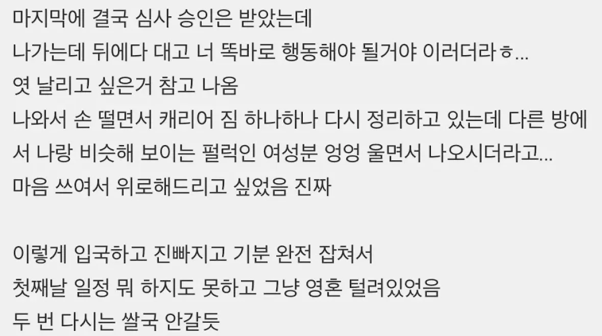 미국 입국심사 세컨더리룸 끌려가서 탈탈 털린 후기 (10)