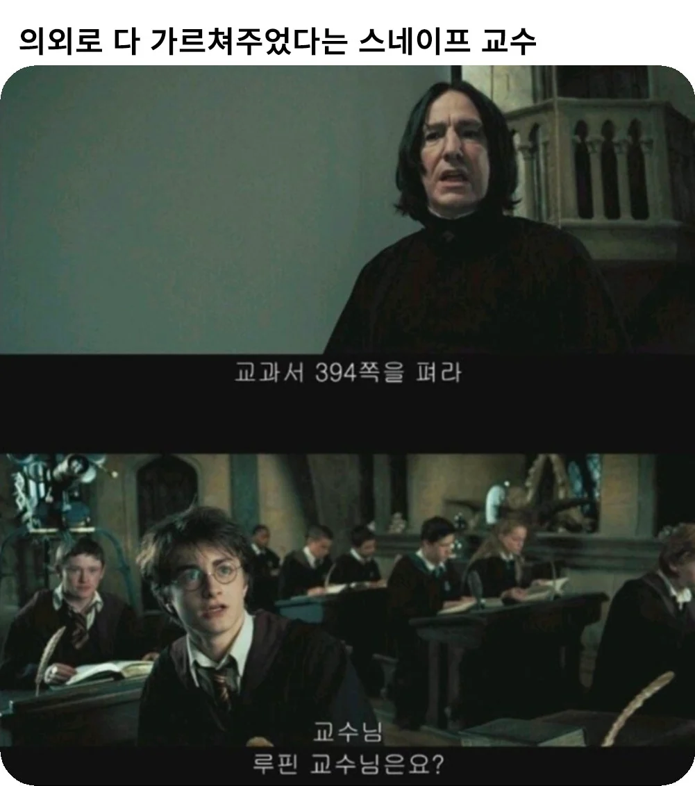 의외로 다 가르쳐주었다는 스네이프 교수
