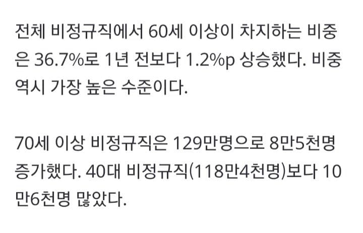 비정규직 비율 38.5% '역대 최고'... 임금 격차 194만원 (4)