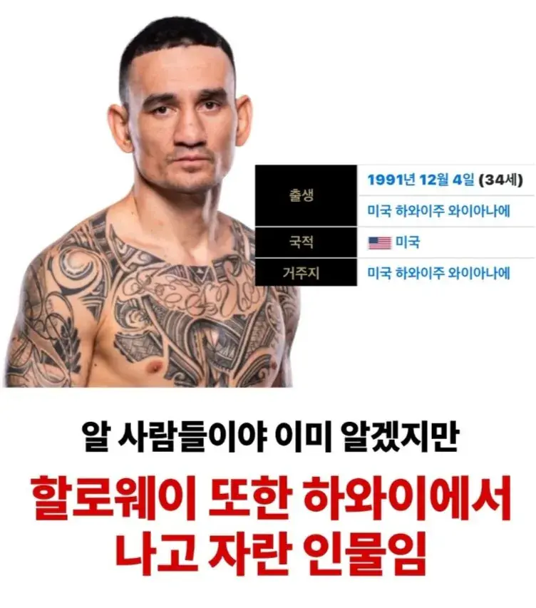UFC선수 맥스 할로웨이의 한국인 증조부 (5)