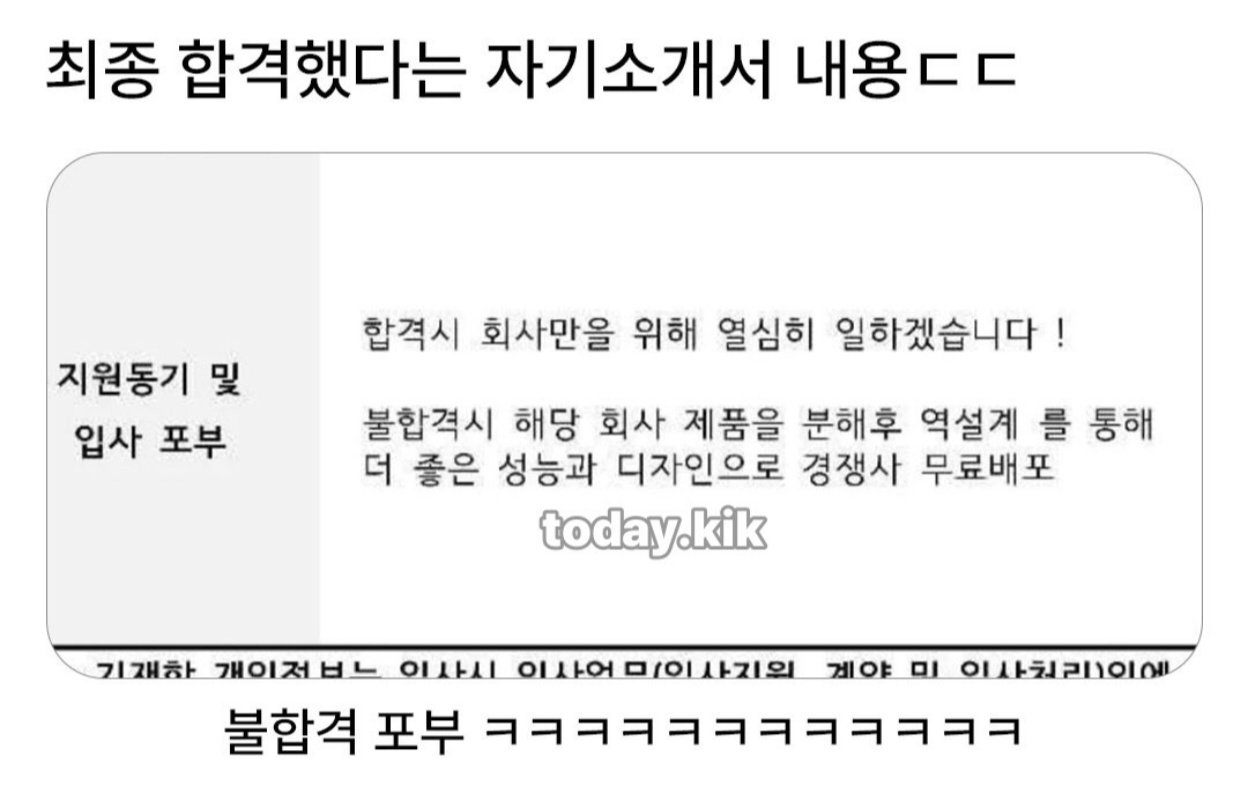 최종 합격했다는 자기소개서 내용ㄷㄷ (2)