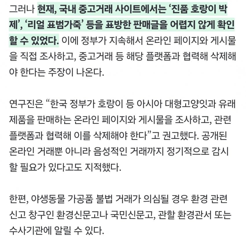 “여기가 한국 맞아?” 진짜 호랑이 ‘700만원’에 대놓고 거래 (13)