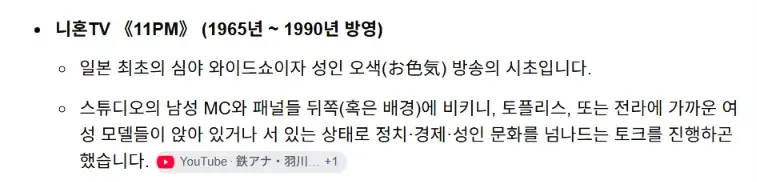 ㅎㅂ) 그때 그시절  일본의 심야방송 수준.. (3)