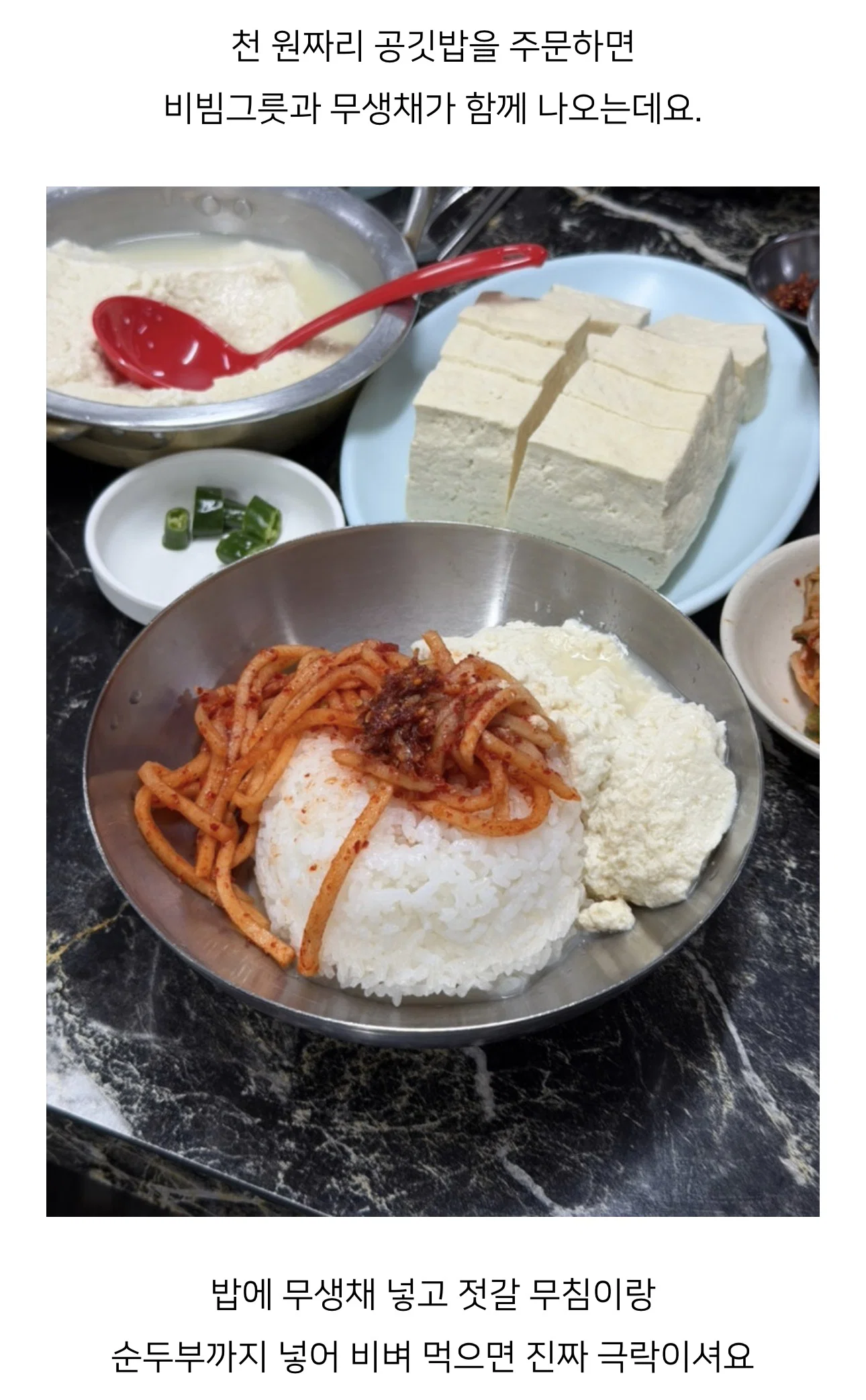 인생 최고로 맛있는 두부를, 한국에서 먹었어🇰🇷 님들 저 순두부 얼마 같음 ? (8)