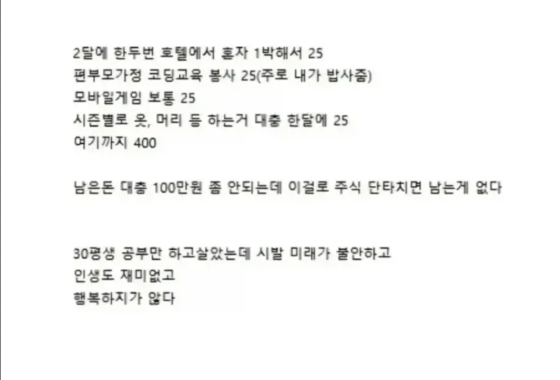 실수령 500 독신 개발자인데 남는게 별로 없음 (3)