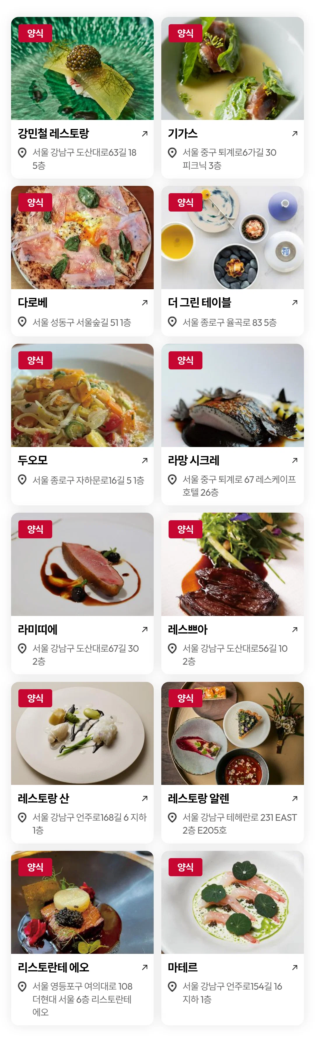2026 서울 미식 100선 가게 모음 (5)