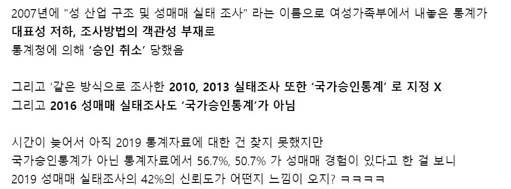 통계청한테 쳐맞았던 여가부 통계 레전드 JOAT ㅋㅋㅋㅋㅋㅋㅋㅋ (8)