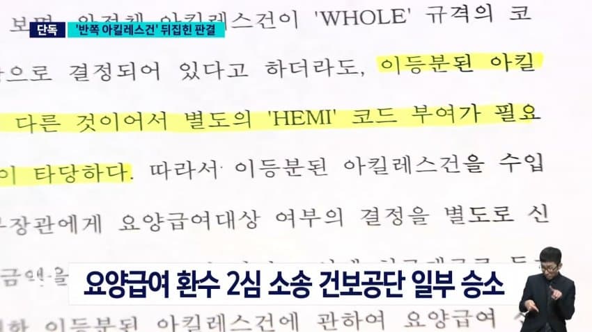 '반쪽 아킬레스' 완전체 둔갑 파동…2심 "2억3700만 원 공단에 배상 (17)