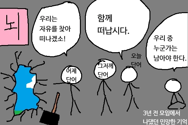 뇌속 기억들 근황.manhwa