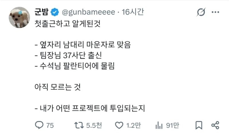 어떤 신입사원이 첫출근하고 나서 알게된 것 (2)