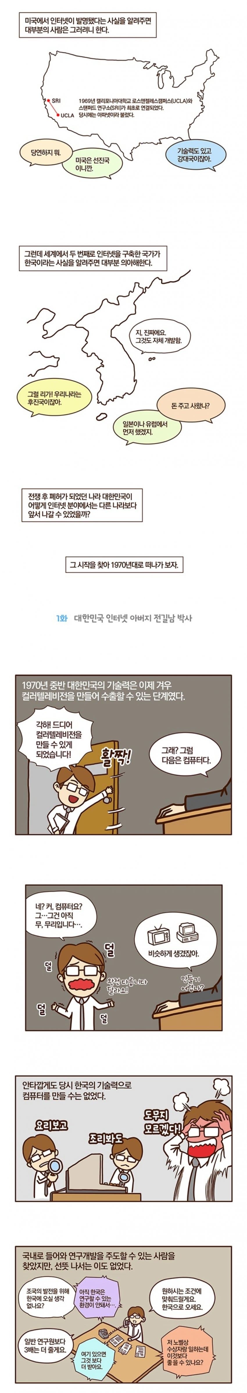 싱글벙글 세계에서 두번째로 인터넷을 구축한 나라.manwha