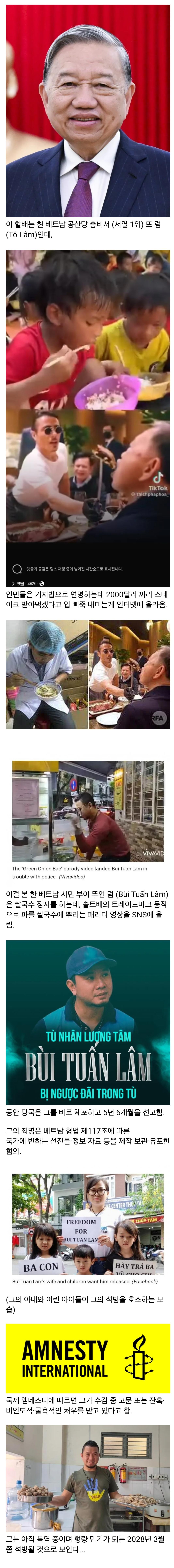 베트남 인권탄압 수준