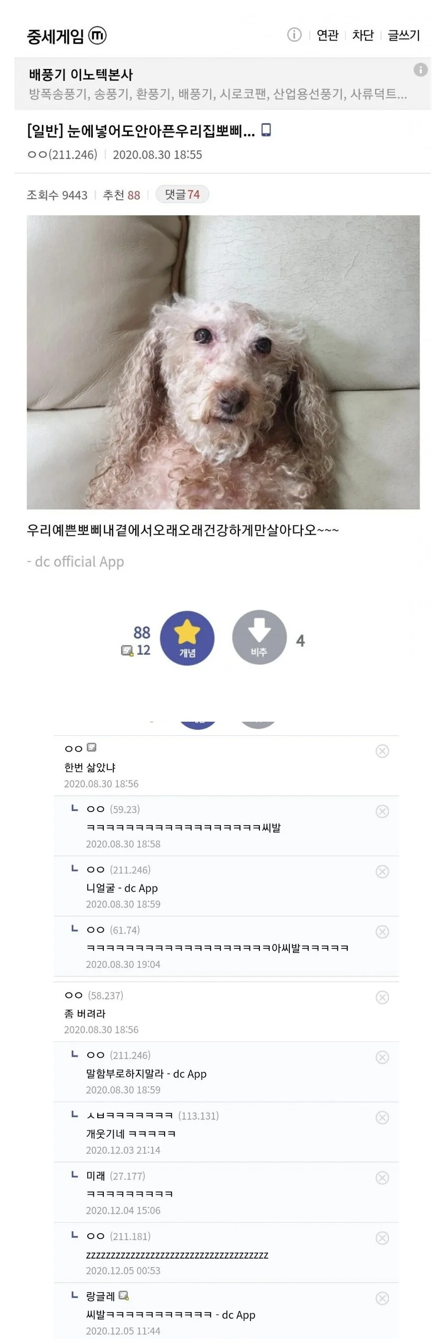 내 기준 봐도봐도 웃긴 댓글 1위
