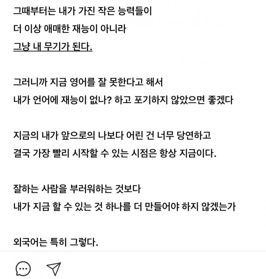 싱글벙글 애매한 재능일수록 외국어 공부를 시작해라 (7)