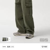 토피 가먼트 다잉 카고 데님 9,900원