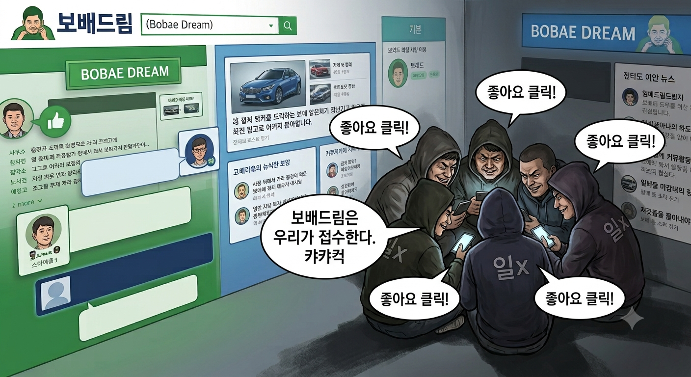 일베를 몰아내야 보배가 건강해집니다.