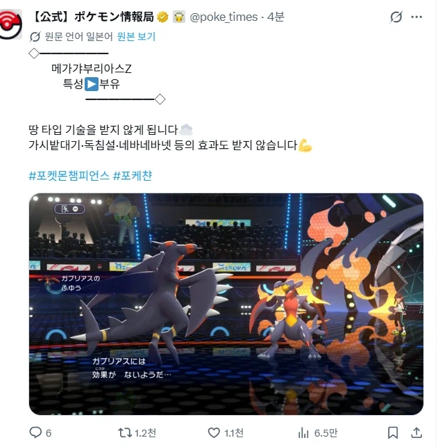 포켓몬)Z 메진 포켓몬들 특성 공개 (2)
