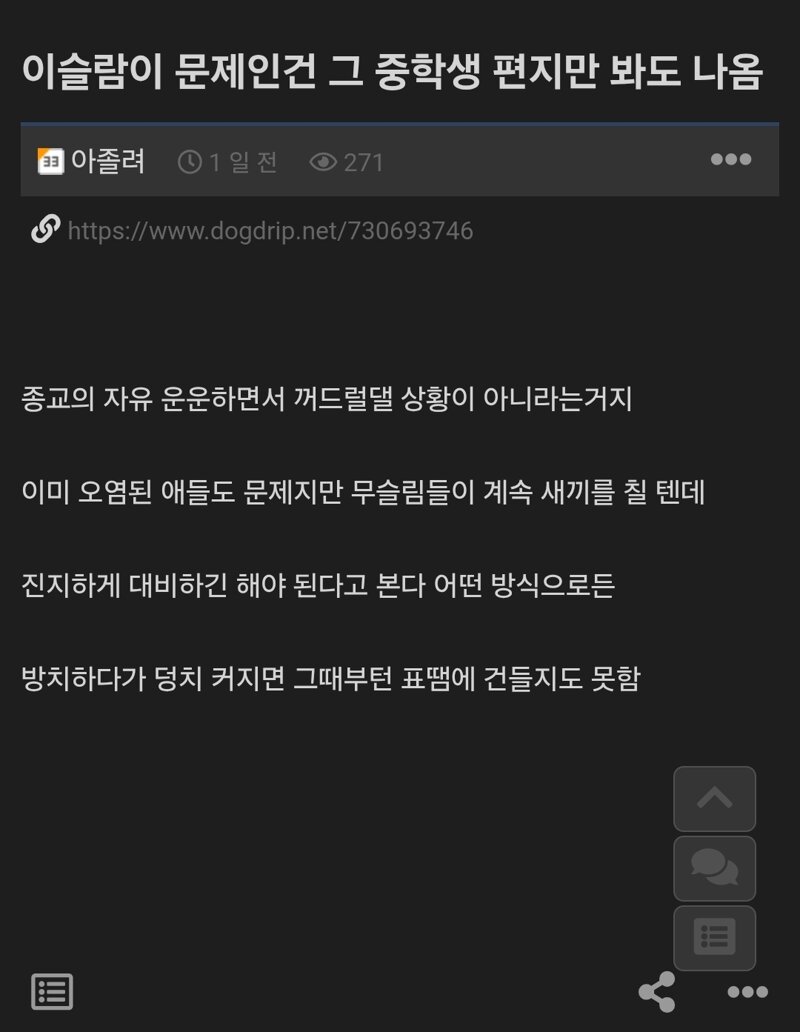 이슬람 반대 논리는 결국 현대 민주주의 국가 체제에서 용납못하는 논리들만 가득함