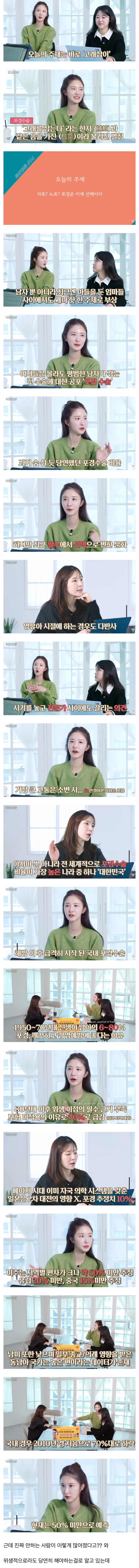 이제는 필수가 아니라 선택이라는 포경.