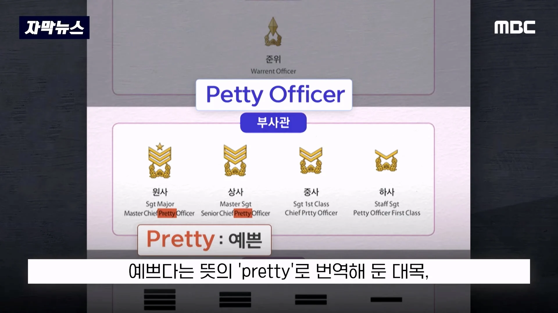3400만원 쓰고 개판으로 번역되었다는 병영생활 용어집 (6)